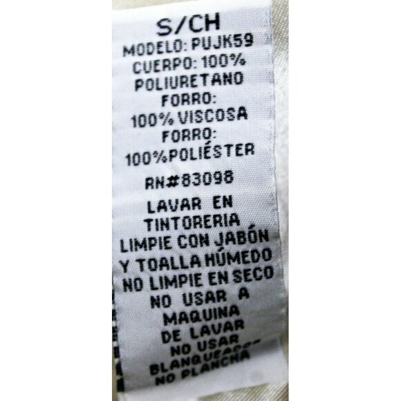 Ci Sono White Faux Vegan Leather Motorcycle Jacket Womens Small Pockets Quilted - Picture 10 of 11